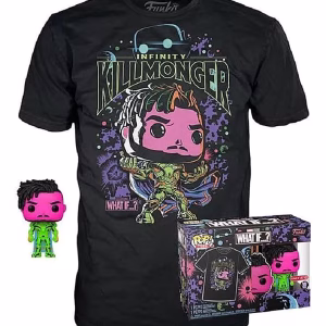 Funko Pop Tees Marvel What If Infinity Killmonger talla XL - Imagen 1