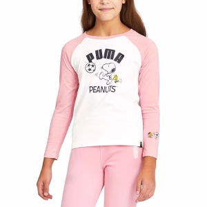 Puma Polo Peanuts X Crew Neck Long Sleeve Niñas Talla 3T - Imagen 1
