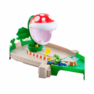 Pista  Hot Wheels Mario Kart Track Set Piranha con Yoshi - Imagen 2