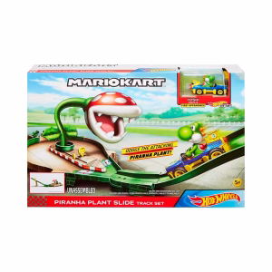 Pista  Hot Wheels Mario Kart Track Set Piranha con Yoshi - Imagen 5