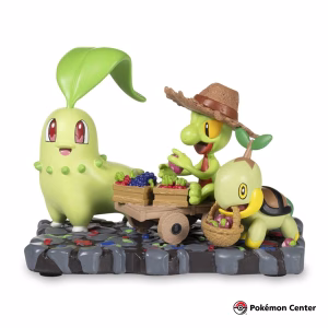 Pokemon Center Estatua Desfile de Celebración Chikorita Treecko Turtwig - Imagen 2