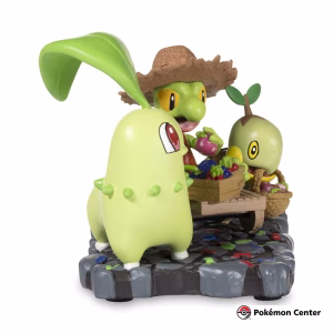 Pokemon Center Estatua Desfile de Celebración Chikorita Treecko Turtwig - Imagen 3