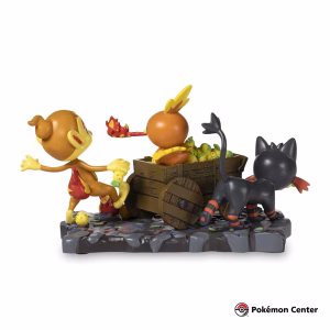 Pokemon Center Estatua Desfile de Celebración Torchic Chimchar Litten - Imagen 4