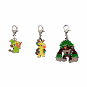 LLAVERO COLGANTE POKEMON GROOKEY SET - Imagen 1