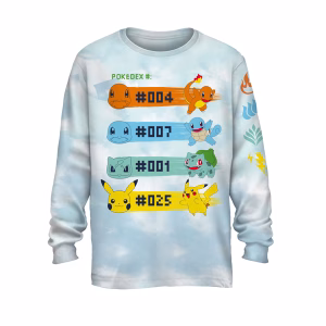 POKEMON SET POLO MANGA LARGA TALLA 4-5 - Imagen 2