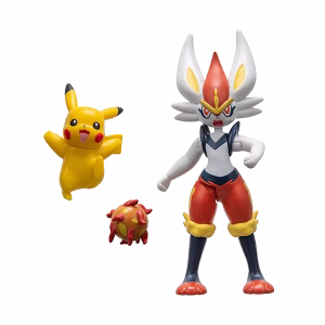 Pokemon Cinderace Pikachu Jazwares - Imagen 2