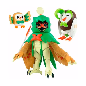 Pokemon TOMY Set Decidueye Dartrix & Rowlet - Imagen 2