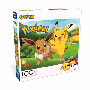 POKEMON ROMPECABEZA EEVEE PIKACHU 100 PIEZAS - Imagen 1