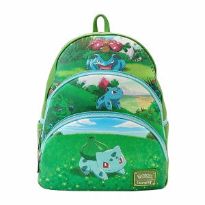 POKEMON MOCHILA LOUNGEFLY BULBASAUR EVOLUTIONS - Imagen 1