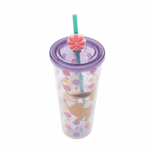Pokemon Vaso Acrilico Con Diseño Floral Eevee - Imagen 2