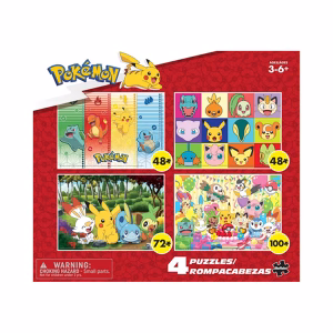 ROMPECABEZA SET DE 4 UNIDADES POKEMON EXCLUSIVO - Imagen 1