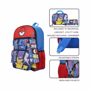 Mochila Pokemon Pokeball Pikachu y Gengar Bioworld - Imagen 5