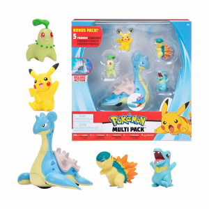 Pokemon Jazwares Lapras Pikachu Cyndaquil Totodile - Imagen 1