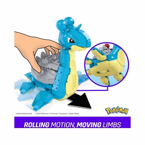 Pokemon Mega Construx Lapras 527 Piezas Articulable - Imagen 4