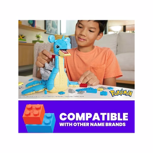 Pokemon Mega Construx Lapras 527 Piezas Articulable - Imagen 5