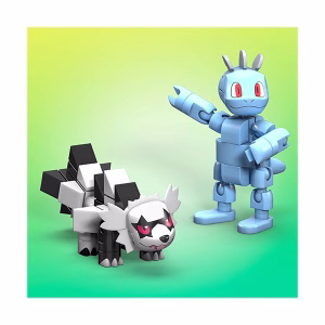 Mega Construx Pokemon Machop Vs. Galarian Zigzagoon - Imagen 3