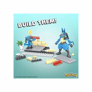Mega Pokemon Lucario Riolu Set - Imagen 3
