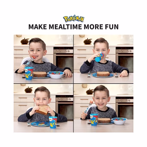 POKEMON SET COMIDA NIÑOS COLOR AZUL - Imagen 6