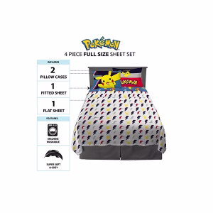 POKEMON JUEGO DE SABANAS COLORS PIKACHU - Imagen 5