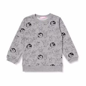 POKEMON POLERA NIÑOS 6-7 AÑOS PLOMO - Imagen 1