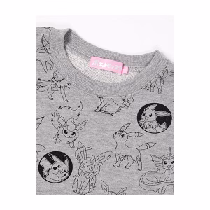 POKEMON POLERA NIÑOS 6-7 AÑOS PLOMO - Imagen 2