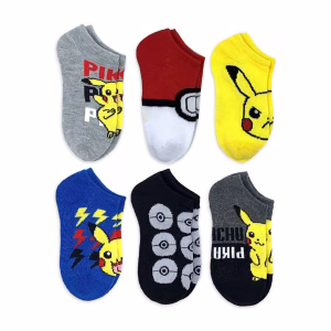 POKEMON 6 PARES DE MEDIAS - Imagen 1