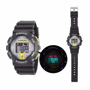 Pokemon Reloj Digital Niños Black Pikachu Japon - Imagen 2