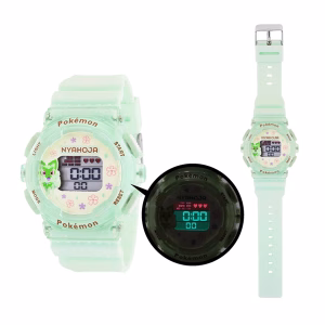 POKEMON RELOJ DIGITAL NIÑA SPRIGATITO JAPON - Imagen 2