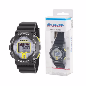 Pokemon Reloj Digital Niños Black Pikachu Japon - Imagen 1