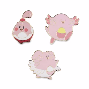 Pokemon Set Pin Chansey Happiny Blissey - Imagen 1