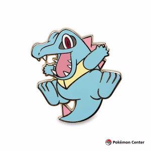 POKEMON CENTER TOTODILE CHIKORITA CYNDAQUIL PIN - Imagen 6