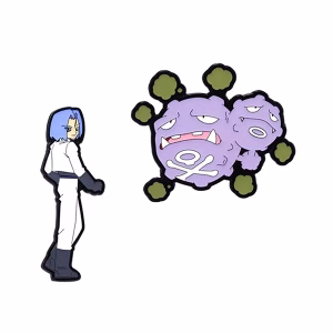 Pokemon Team Rocket James and Weezing Enamel Pin Set - Imagen 1