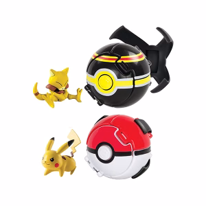 Pokemon Tomy Pack Abra Pikachu con Pokebola - Imagen 2