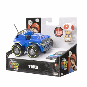 Super Mario Bros Movie Toad con Kart de Fricción - Imagen 8