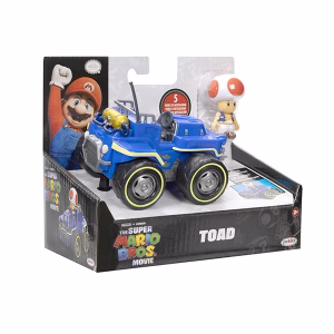 Super Mario Bros Movie Toad con Kart de Fricción - Imagen 7