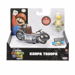 Super Mario Bros Movie Koopa Troopa con Kart de Fricción - Imagen 1