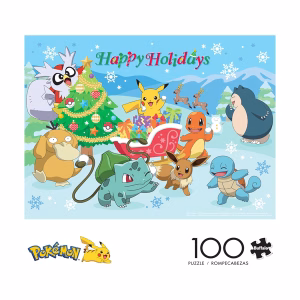 POKEMON ROMPECABEZA 100 PIEZAS NAVIDAD - Imagen 1