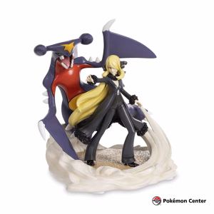 Pokemon Center Estatua Cynthia y Garchomp - Imagen 1