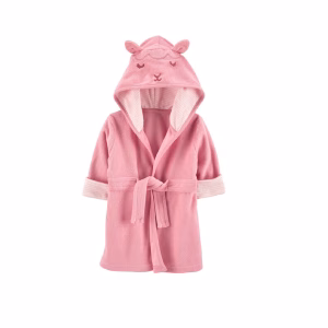 Bata de rizo con capucha de cordero bebé Carter's - Imagen 1