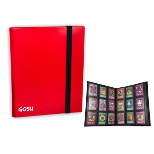 Folder Gosu 9 Bolsillos Rojo Capacidad 360 Cartas - Imagen 1