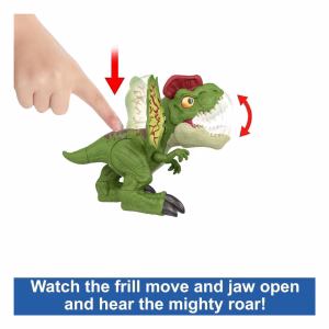 Mattel Jurassic World Dinosaurio Desencadenado Lanzamiento Feroz Dilophosaurus - Imagen 3