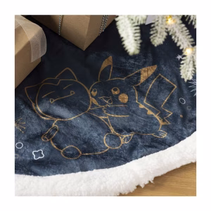 Pokemon Pikachu & Snorlax Falda De Arbol Azul Navideña - Imagen 5