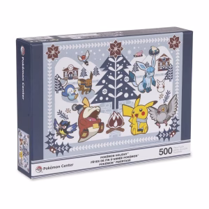 Pokemon Rompecabeza Pikachu Fuecoco Y Sus Amigos Navideño  500 Piezas - Imagen 1