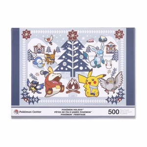 Pokemon Rompecabeza Pikachu Fuecoco Y Sus Amigos Navideño  500 Piezas - Imagen 2