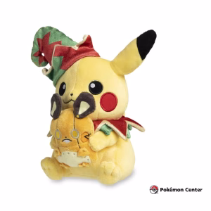 Pokemon Peluche Pikachu y Robot Dedenne Taller Navideño - Imagen 1