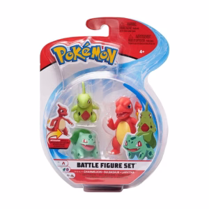 Pokemon Battle Figura Charmeleon Bulbasaur Larvitar - Imagen 3