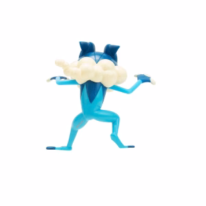 Pokemon Battle Figure Jazwares Frogadier - Imagen 7