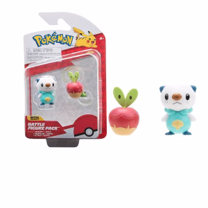 Pokemon Battle Figure Jazwares Pack Oshawott Y Applin - Imagen 2