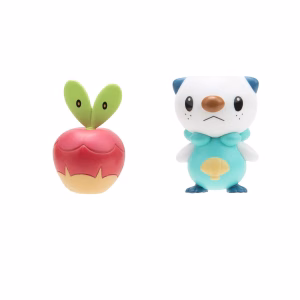 Pokemon Battle Figure Jazwares Pack Oshawott Y Applin - Imagen 3