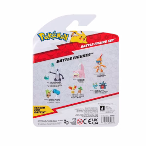Pokemon Battle Figure Jazwares Set Pawniard Monferno Squirtle - Imagen 6